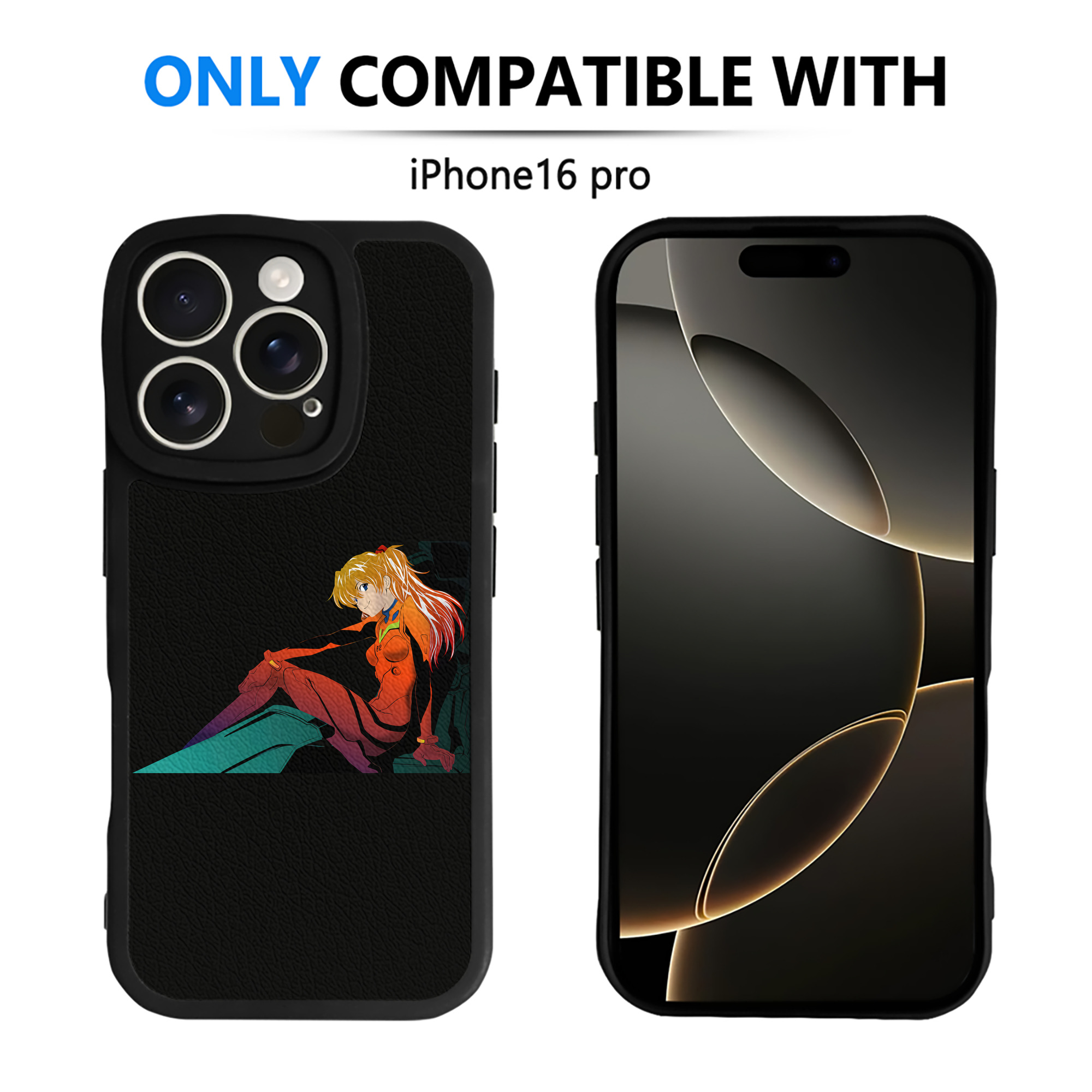 （画像用） EVA 新世紀エヴァンゲリオン 【iPhone 16シリーズ対応】シリコンスマホケース（レザー調） 材質：シリコン